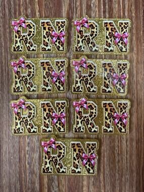 7 Pc RN Acrylic Flatbacks